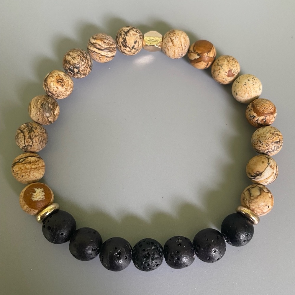 NEW Men’s Handmade Natural Stone Bracelet